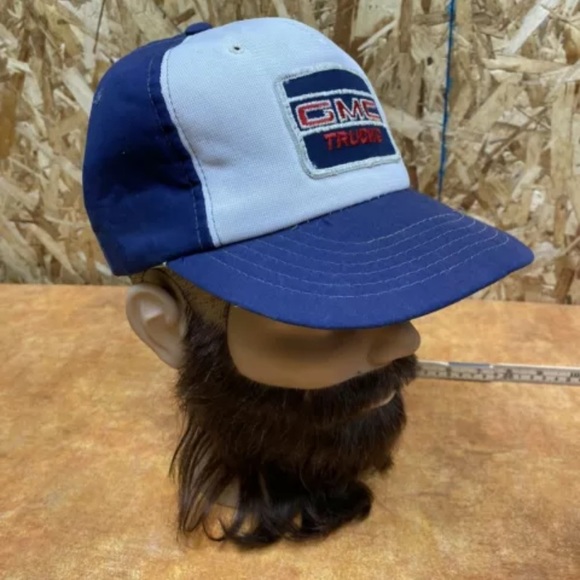 Vintage GMC TRUCKS Trucker Hat Snapback Cap BECO - Picture 2 of 8
